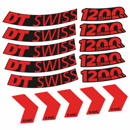 Pegatinas para Llanta DT Swiss XMC 1200 Spine 30 mm en vinilo adhesivo stickers graphics calcas adesivi autocollants