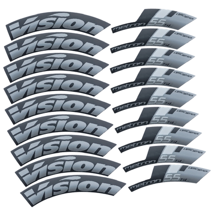Pegatinas para Vision Metron 55 SL Disc Tubular Llantas Disco perfil 55 en vinilo adhesivo stickers graphics calcas adesivi autocollants